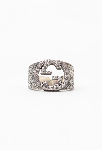 Gucci 2020 Arabesque Sterling Signet Ring - 1