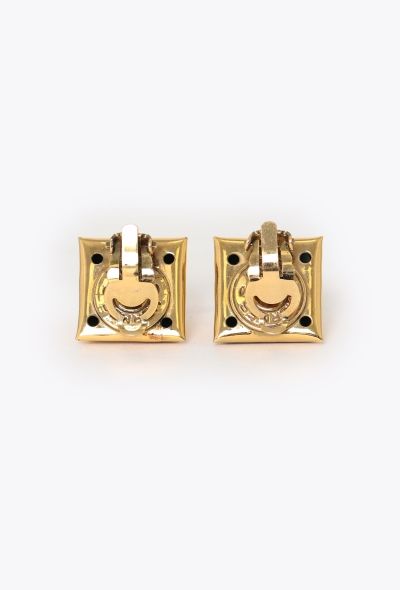 Hermès Medor Pyramid Clip Earrings - 2