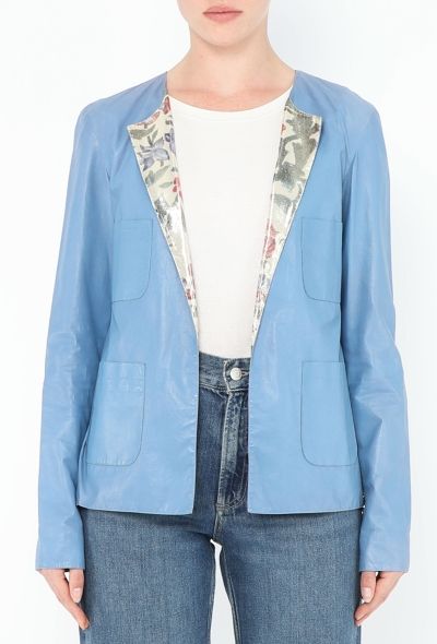 Chanel Resort 2015 Paris-Dubai Leather Lurex Jacket - 1