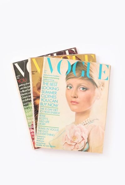 VOGUE UK 1972 David Bailey Issue Trio - 1