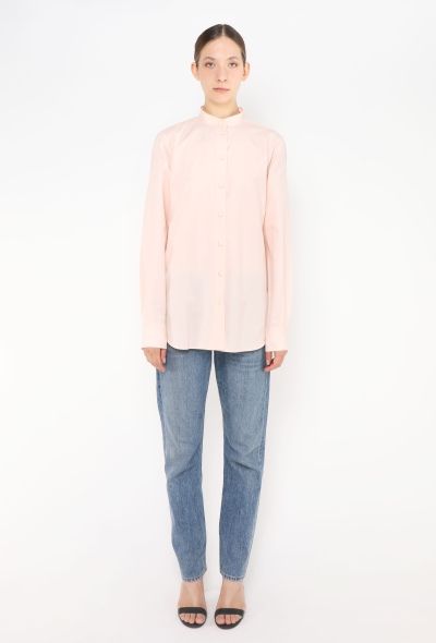 Céline Collarless Cotton Tunic - 2