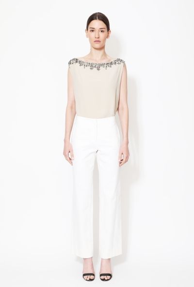 Roberto Cavalli Embellished Silk Top - 1
