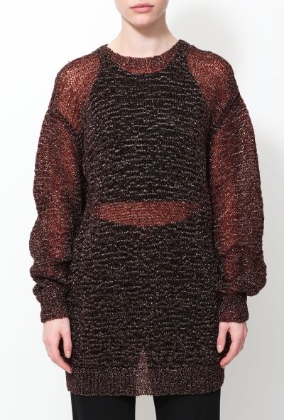 Comme des Garçons 90s Metallic Woven Sweater - 1