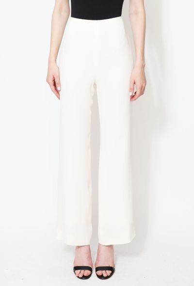 Chanel Wide-Leg 'CC' Crêpe Trousers - 2