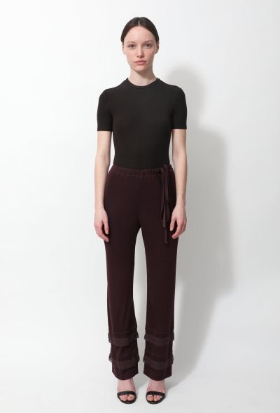 Chanel 2002 Ruffled Hem Trousers - 1