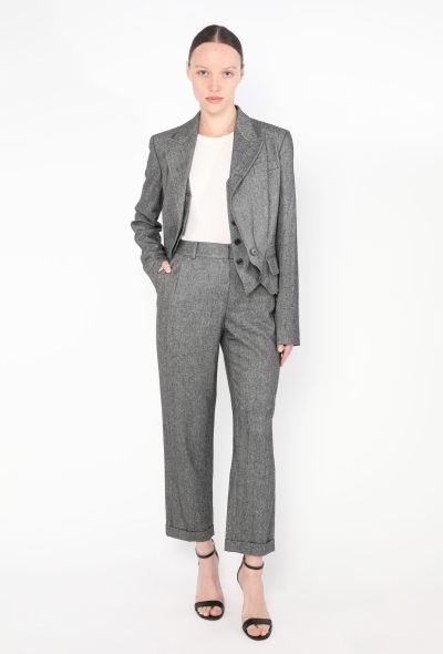 Dior 2024 Cropped Herringbone Ensemble - 1