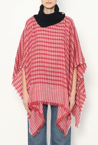 Loewe 2017 Plaid Poncho - 2