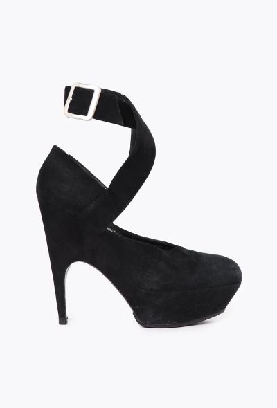 Saint Laurent Vintage Imperiale Suede Heels - 1