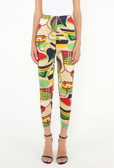 Hermès 1990 Cotton 'Thalassa' Leggings - 2