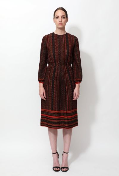 Christian Dior 70s Graphic Printed Day Dress - 1