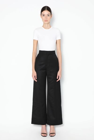 Loewe High-Waisted Twill Trousers - 1