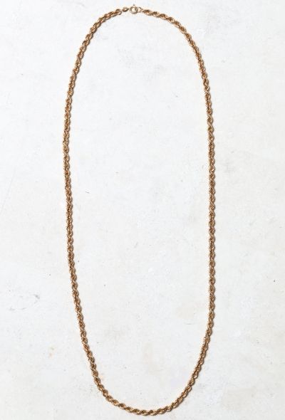 Vintage Fine Jewelry 18k Gold Twisted Sautoir - 2