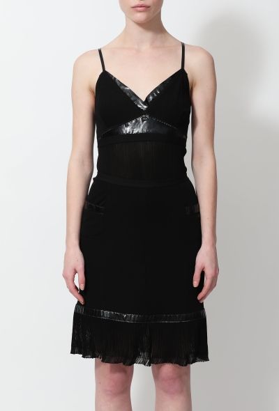 Chanel Patent Trim Top & Skirt Ensemble - 2