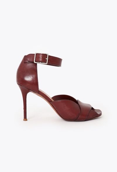 Céline 2012 Stitched Leather Heels - 1