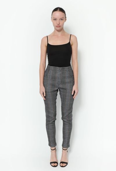 Chloé F/W 2019 Plaid Zip Trousers - 1