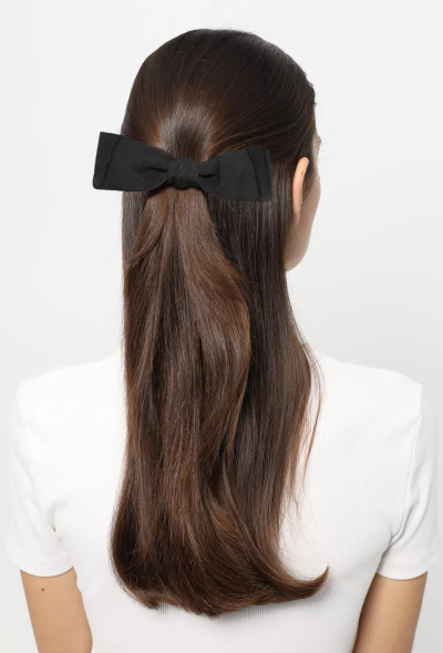 Chanel '70s Grosgrain Bow Hairclip - 1