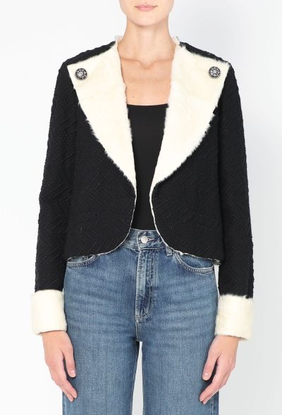 Chanel 2009 Embroidered Fur-Lined Jacket - 1