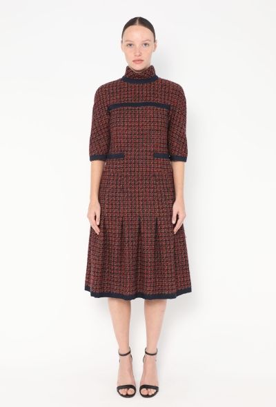 Chanel F/W 2015 Fluted Tweed Dress - 1
