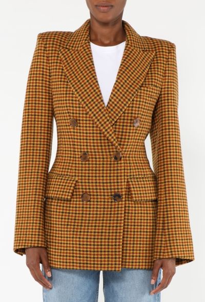 Khaite 2019 Checkered Darla Blazer - 1