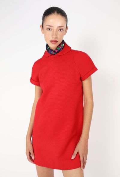 Gianni Versace 1991 Silk Scarf Mod Dress - 1