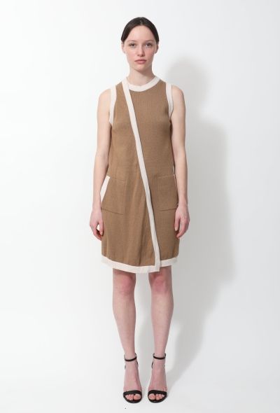 Chanel Bicolor Cashmere Draped Dress - 1