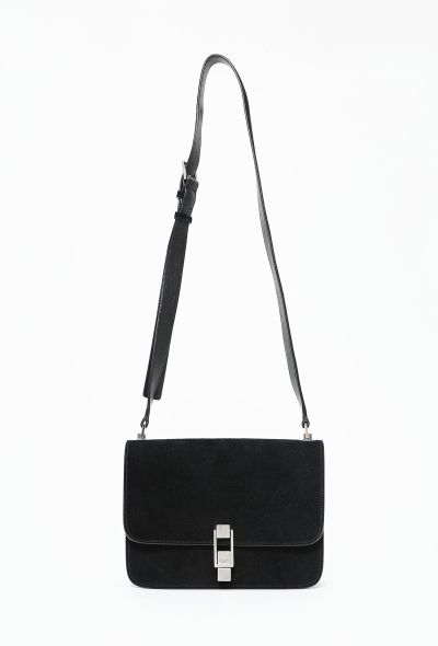 Saint Laurent Suede Carré Satchel Bag - 1