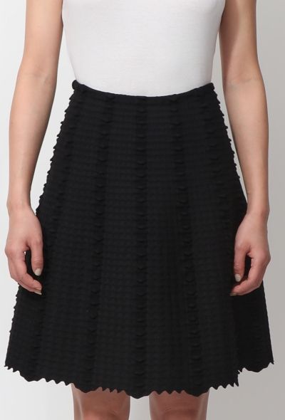 Alaïa Geometric Textured Skirt - 2