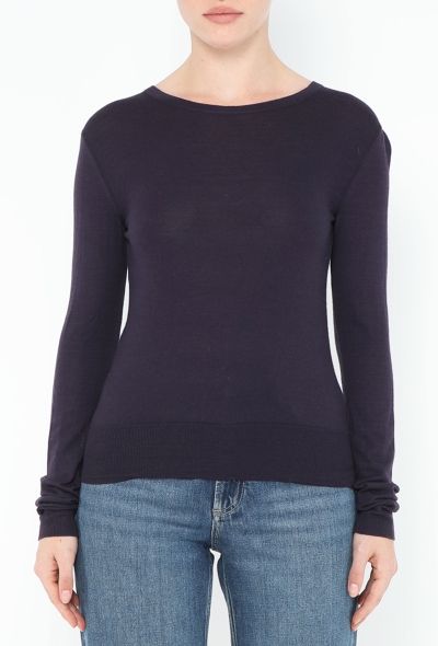 Chanel Cashmere 'CC' Button Sweater - 1