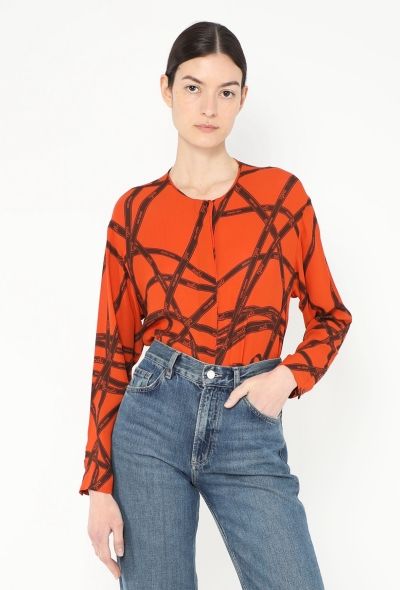 Hermès F/W 2004 Bolducs Silk Blouse - 1