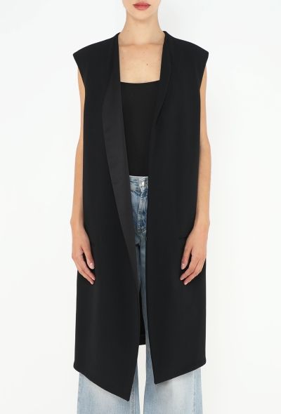 Céline Tailored Long Smoking Vest - 2