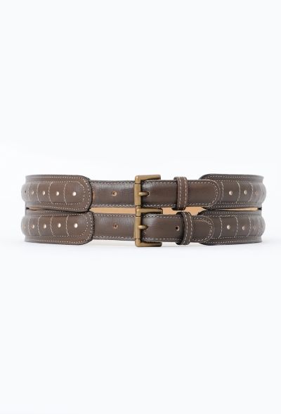 Alaïa Rare F/W 1989 Dotted Leather Belt - 1