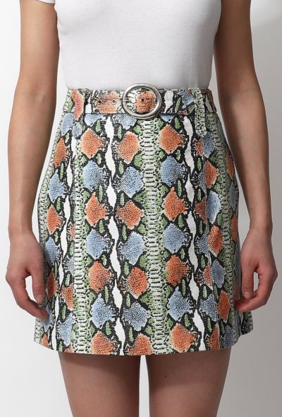 Michael Hoban '90s Snakeskin Skirt - 1