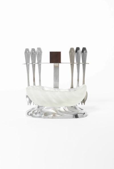 Exquisite Vintage '30s Art Deco Oyster Set - 1