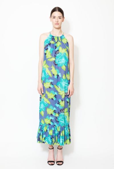 Guy Laroche Floral Motif Halter Dress - 1