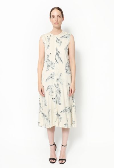 Céline F/W 2015 Wonderland Silk Dress - Rabbit print - 1