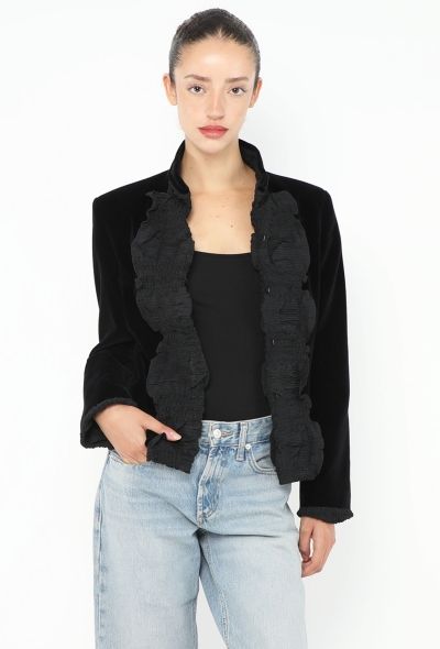 Saint Laurent F/W 2001 Tom Ford Velvet Jacket - 1