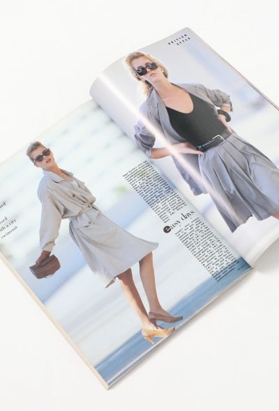 VOGUE UK February 1987 Cindy Crawford Cover Issue - 2