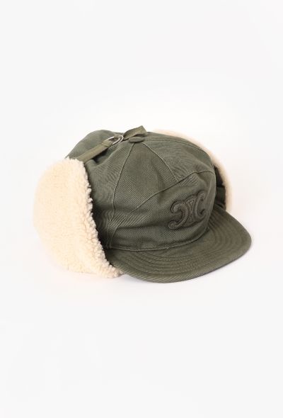 Céline Shearling Triomphe Chapka Hat - 2
