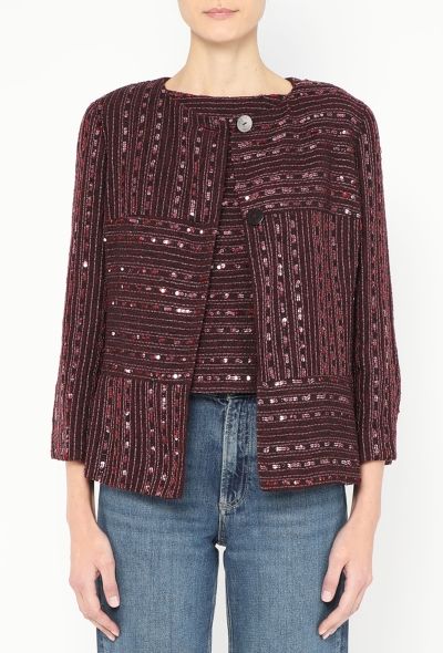 Chanel 2000 Sequin Tweed Jacket & Top - 1