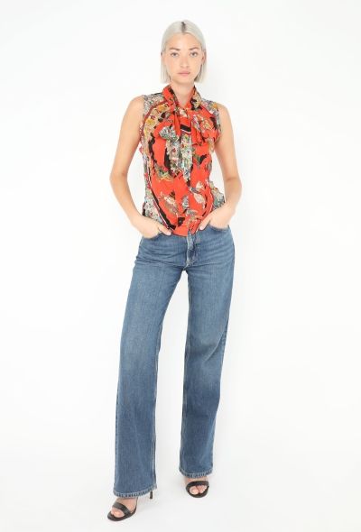 Hermès 2004 'Cirque Molier' Lavallière Top - 2