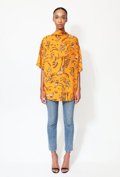 Loewe Paula's Ibiza Graphic Crêpe Tunic - 1