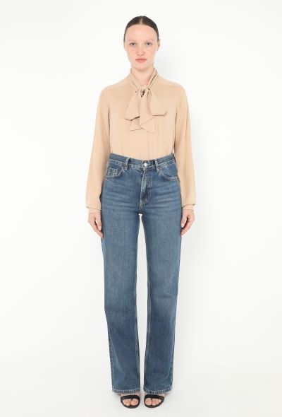 Céline Classic Silk Lavallière Blouse - 2