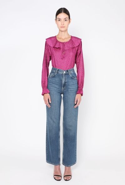 Saint Laurent 1981 Polka Dot Tassel Blouse - 2