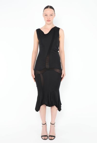 Dior 2006 Cowl-Neck Bodycon Dress - 1