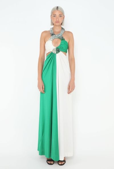 Azzaro STUNNING 1973 Couture Halter Gown - 1