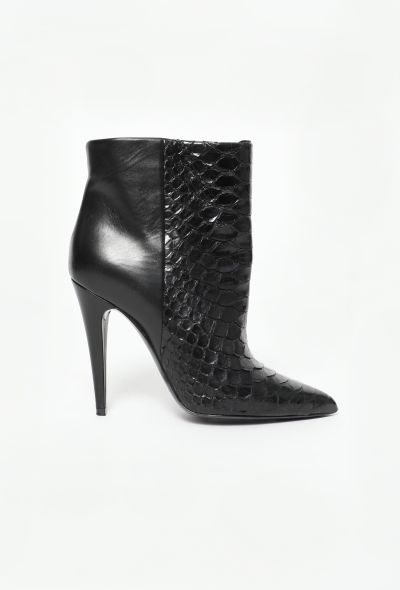 Saint Laurent 2019 Python Ankle Boots - 1