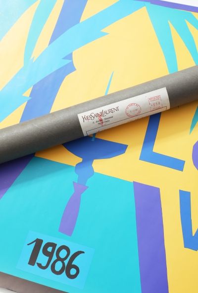 Saint Laurent Rare 1986 Love Poster, in Original Packaging - 2