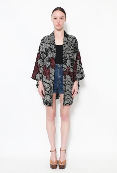 World Treasures Authentic Tricolor Crêpe Kimono - 1