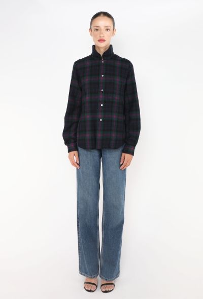 Comme des Garçons '90s Plaid Flannel Shirt - 2