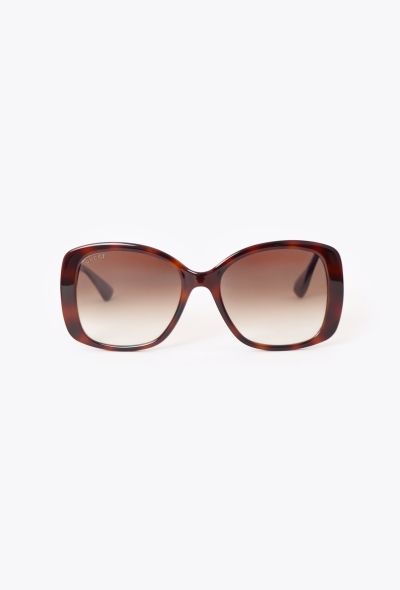 Gucci 2021 Tortoiseshell Butterfly Sunglasses - 1